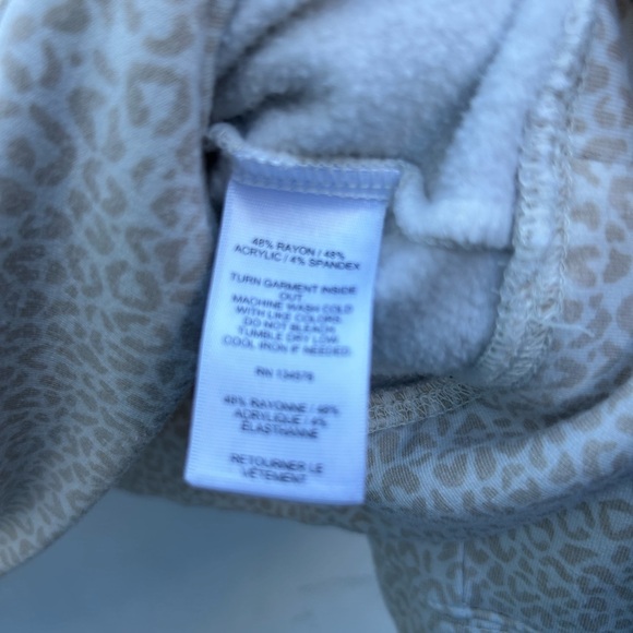 Vineyard vines leopard printed pullover half zip sweatshirt WOMENS XL dreamcloth - Picture 12 of 13